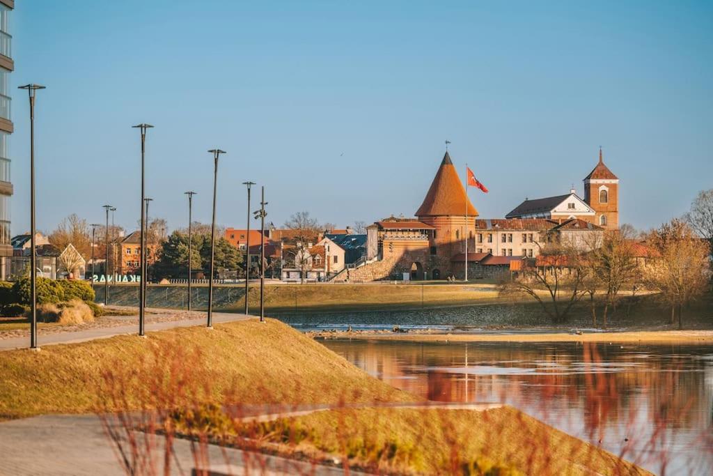 Bright Kaunas Apartment With Castle View Экстерьер фото
