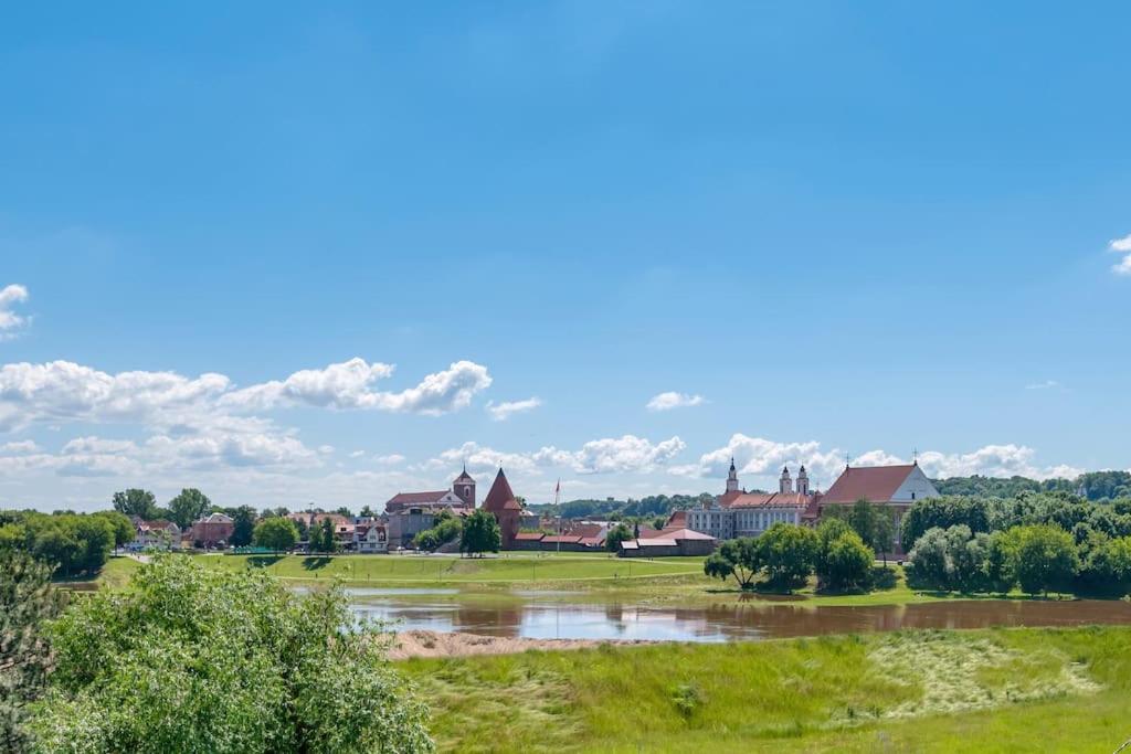 Bright Kaunas Apartment With Castle View Экстерьер фото